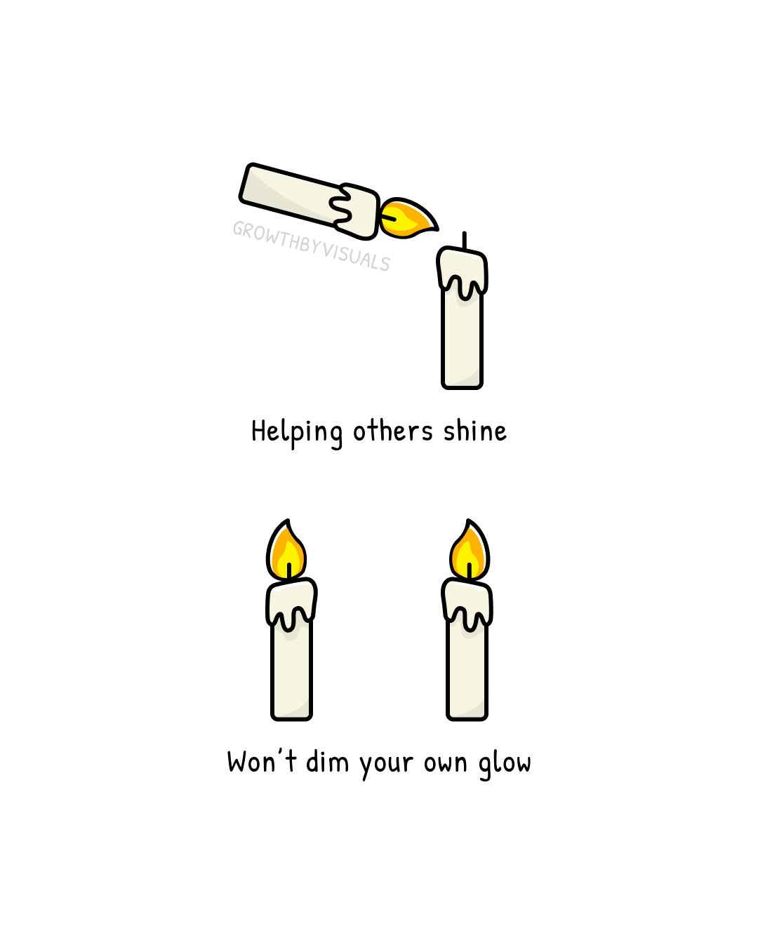 Helping Others Shine Won't Dim Your Glow